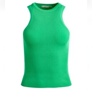 Alice + Olivia Aleena Fitted Rib Tank Size S